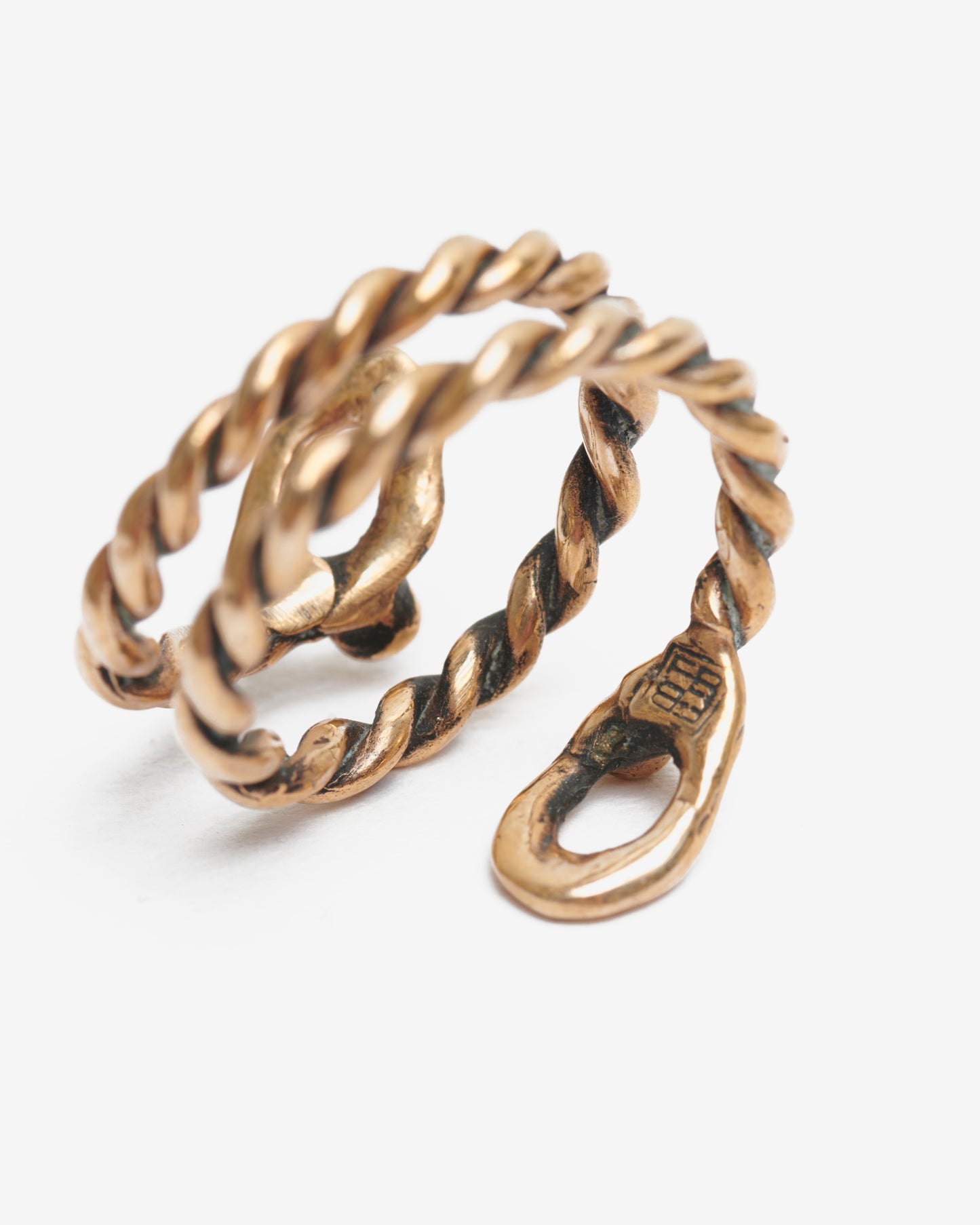 Anello spirale diploid bronzo