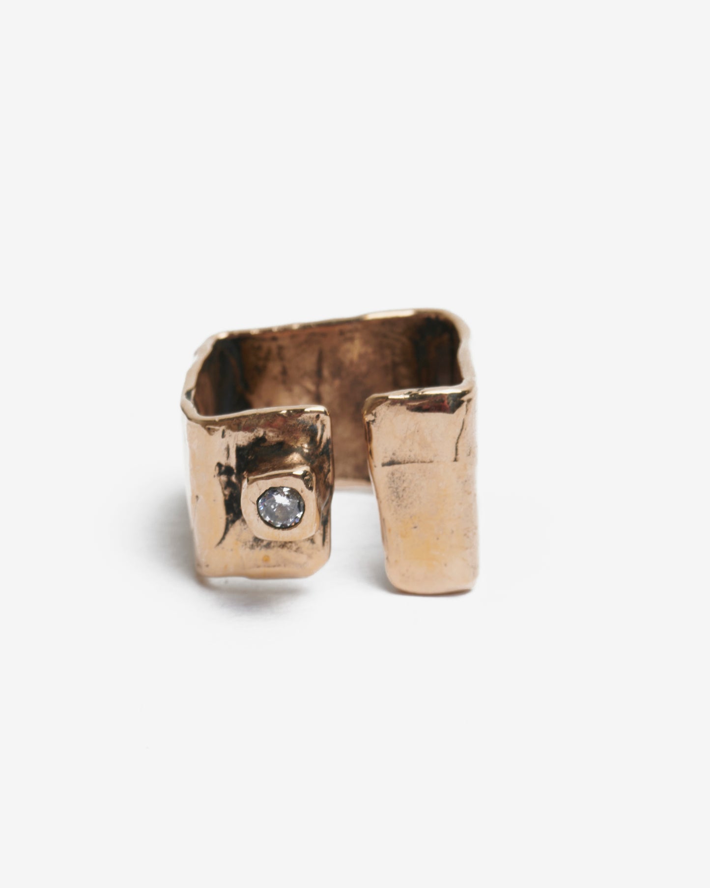 Anello lastra druide bronzo