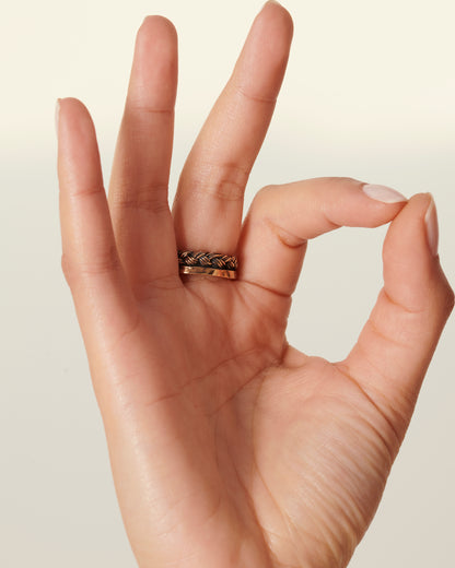 Anello Unsolitaire bronzo