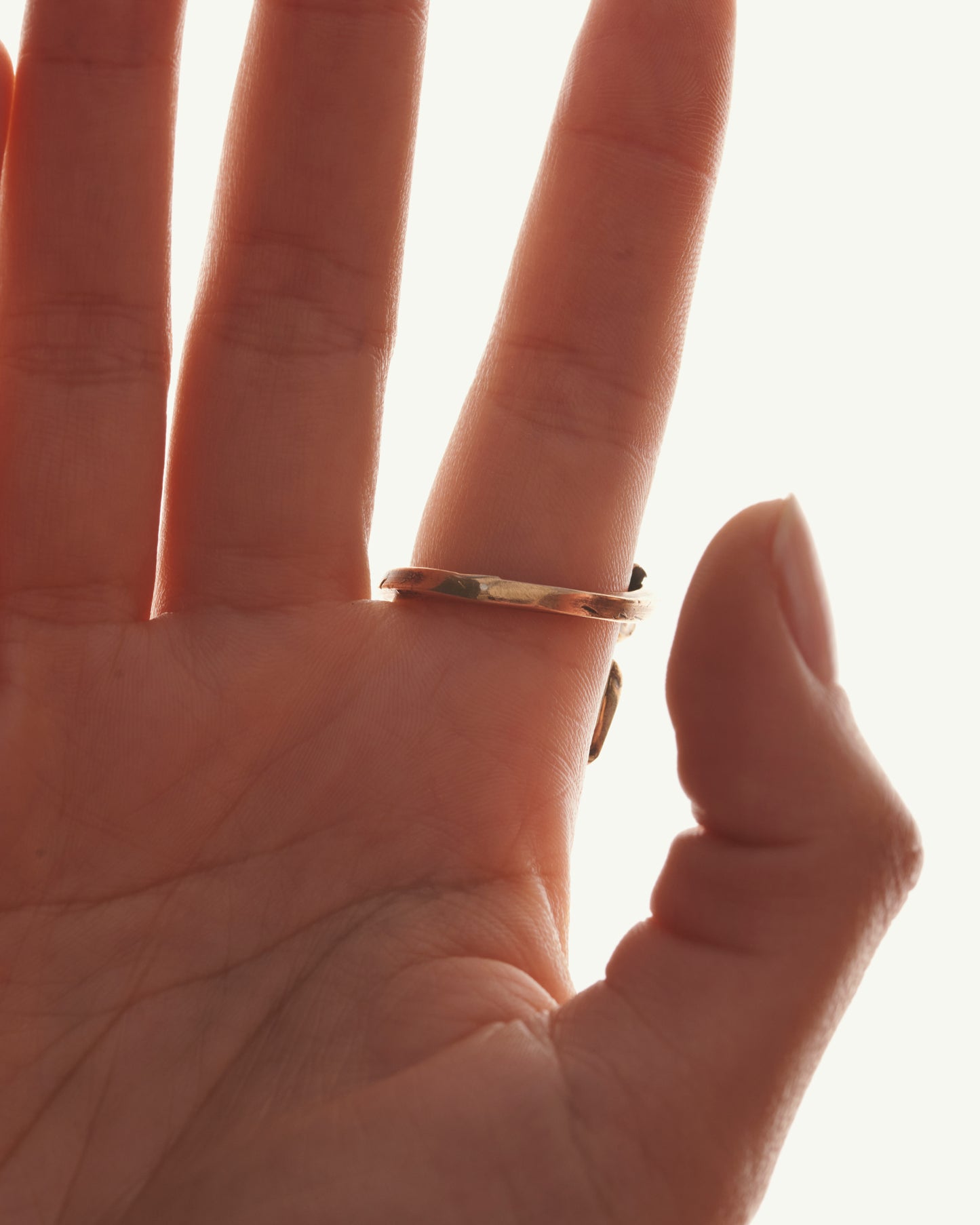 Anello nodo arcobaleno bronzo