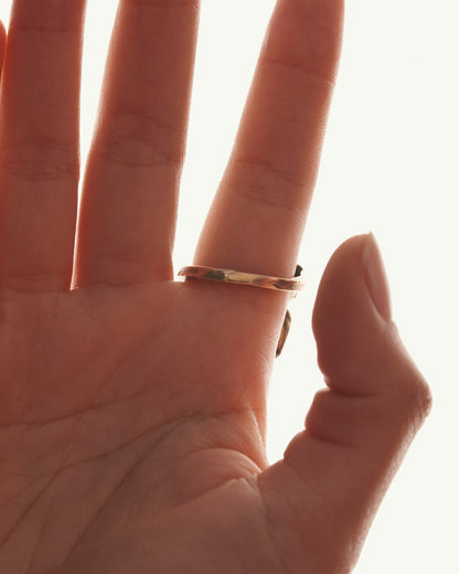 Anello nodo arcobaleno bronzo