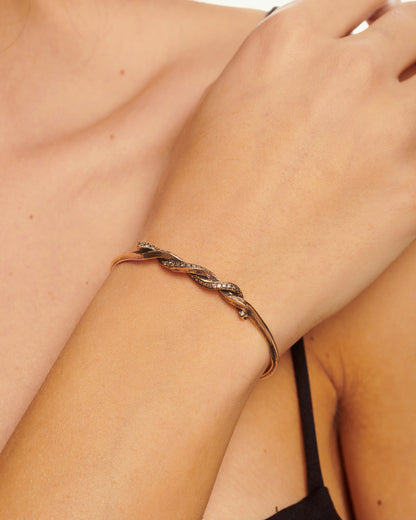 Bracciale Liaison bronzo e zirconi