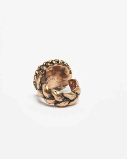 Chevalière treccia zada bronzo