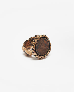 Chevalière treccia zada bronzo