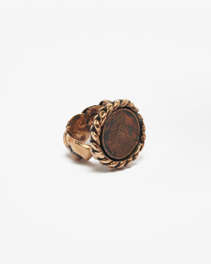 Chevalière treccia zada bronzo