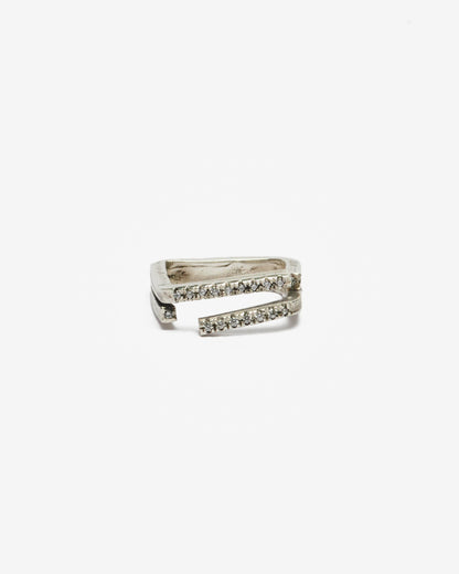 Anello ECG argento