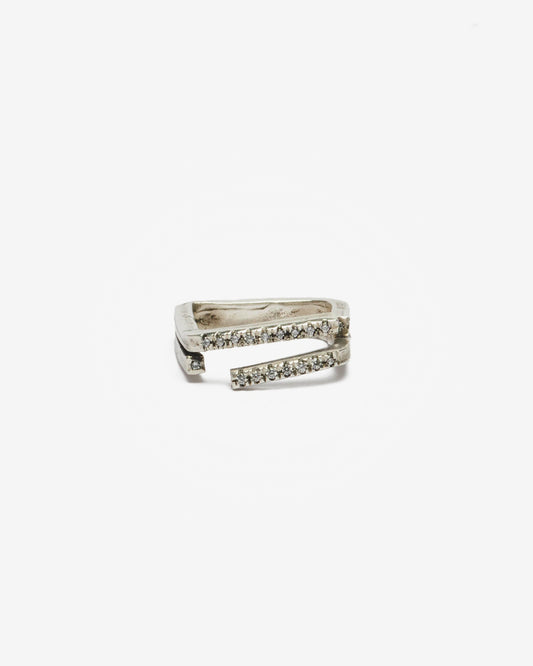 Anello ECG argento