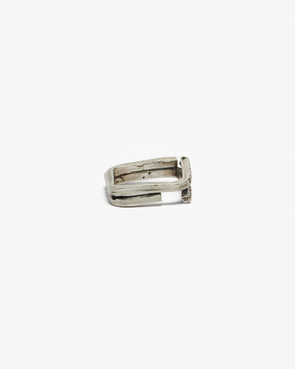 Anello ECG argento