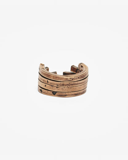 Anello quadruplo ecg bronzo