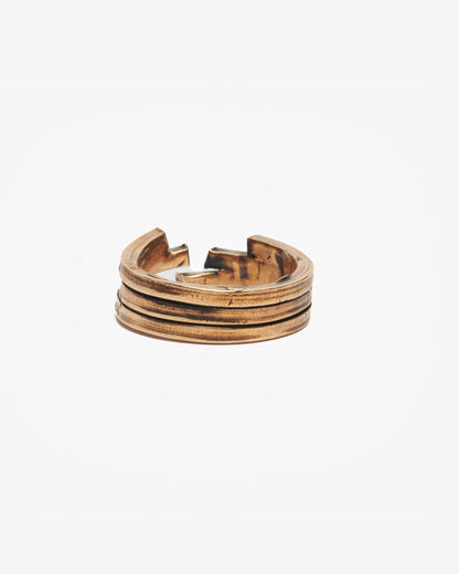 Anello triplo ecg bronzo