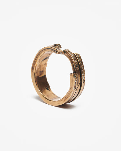 Anello triplo ecg bronzo