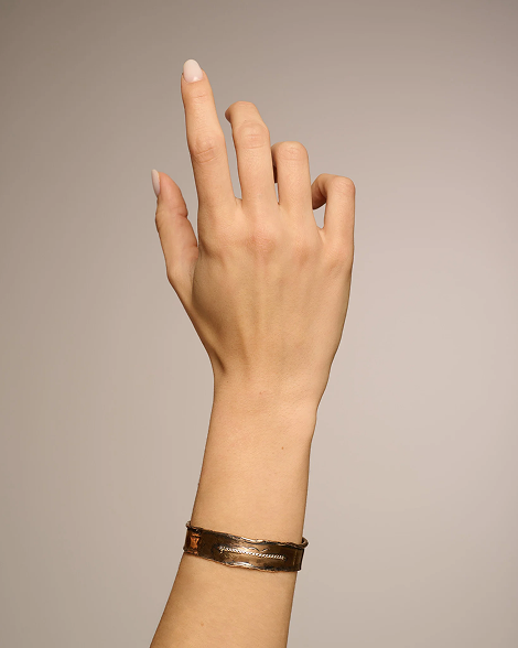 Bracciale JFK bronzo e zirconi