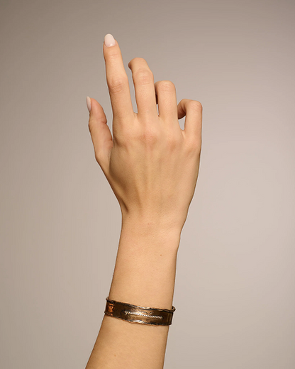 Bracciale JFK bronzo e zirconi