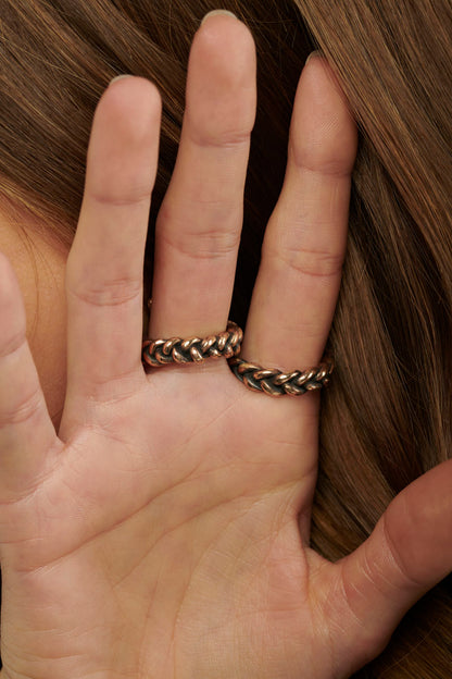 Anello mezzo baffo bronzo
