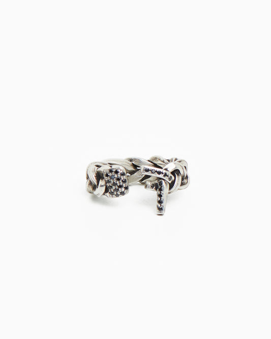 Treccia Unlace Argento e zirconi