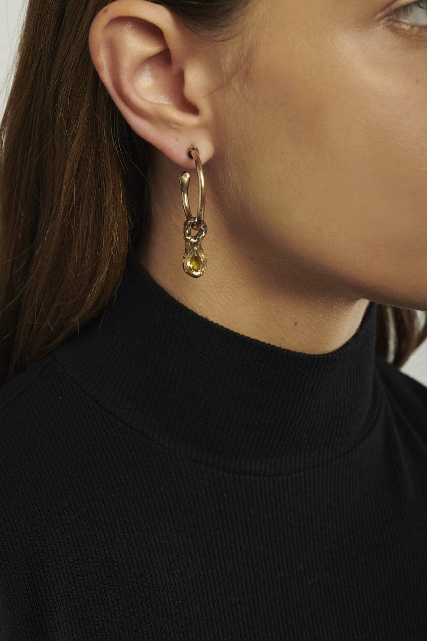 indossato orecchini lisci mamasinta m2